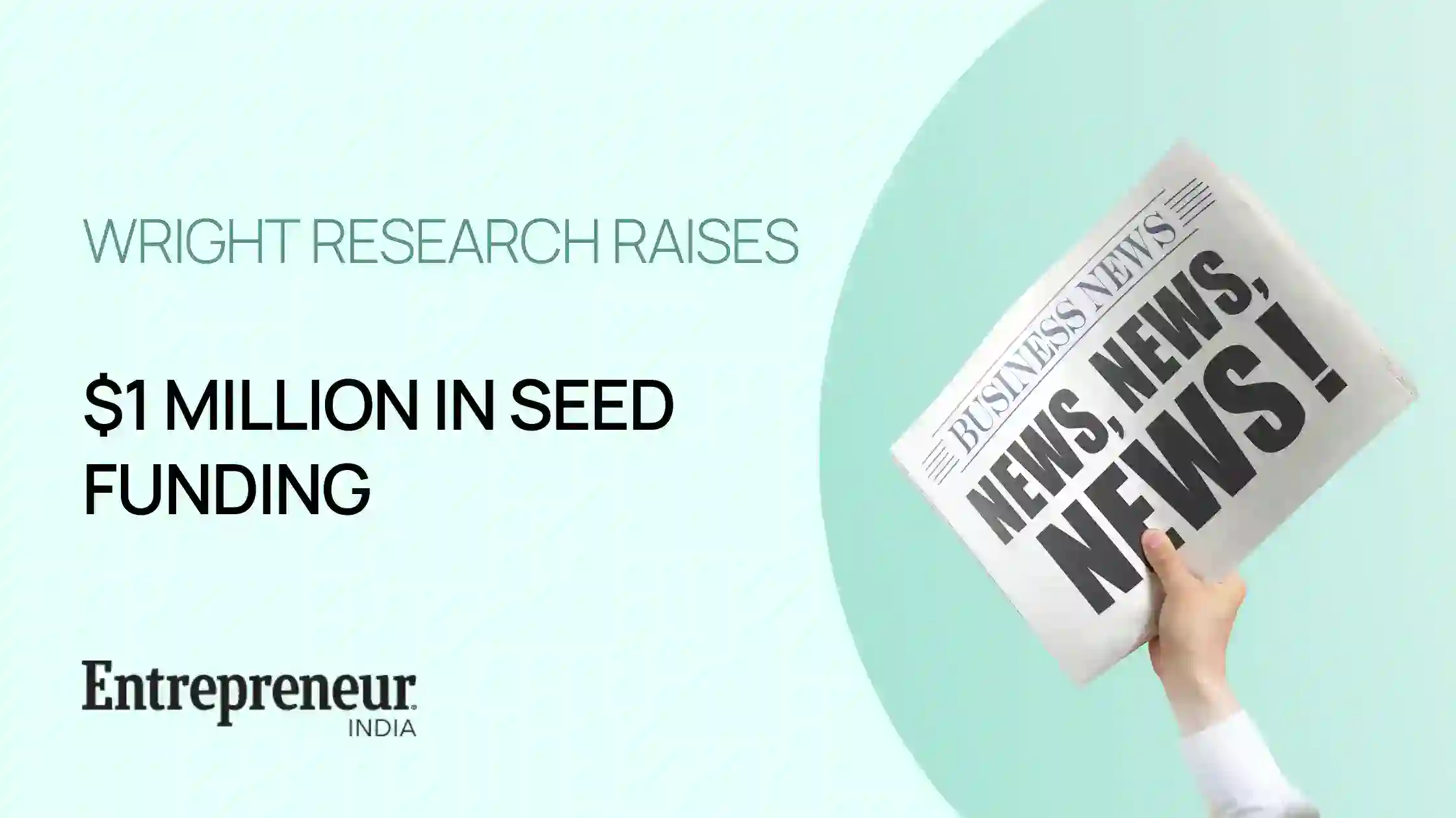 Wright Research Raises $1 Million In Seed Funding