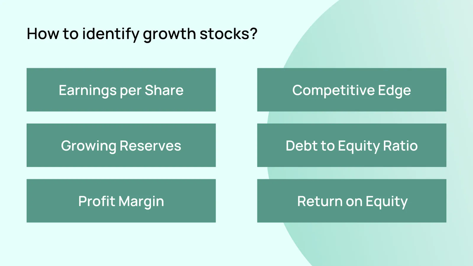 How to identify growth stocks