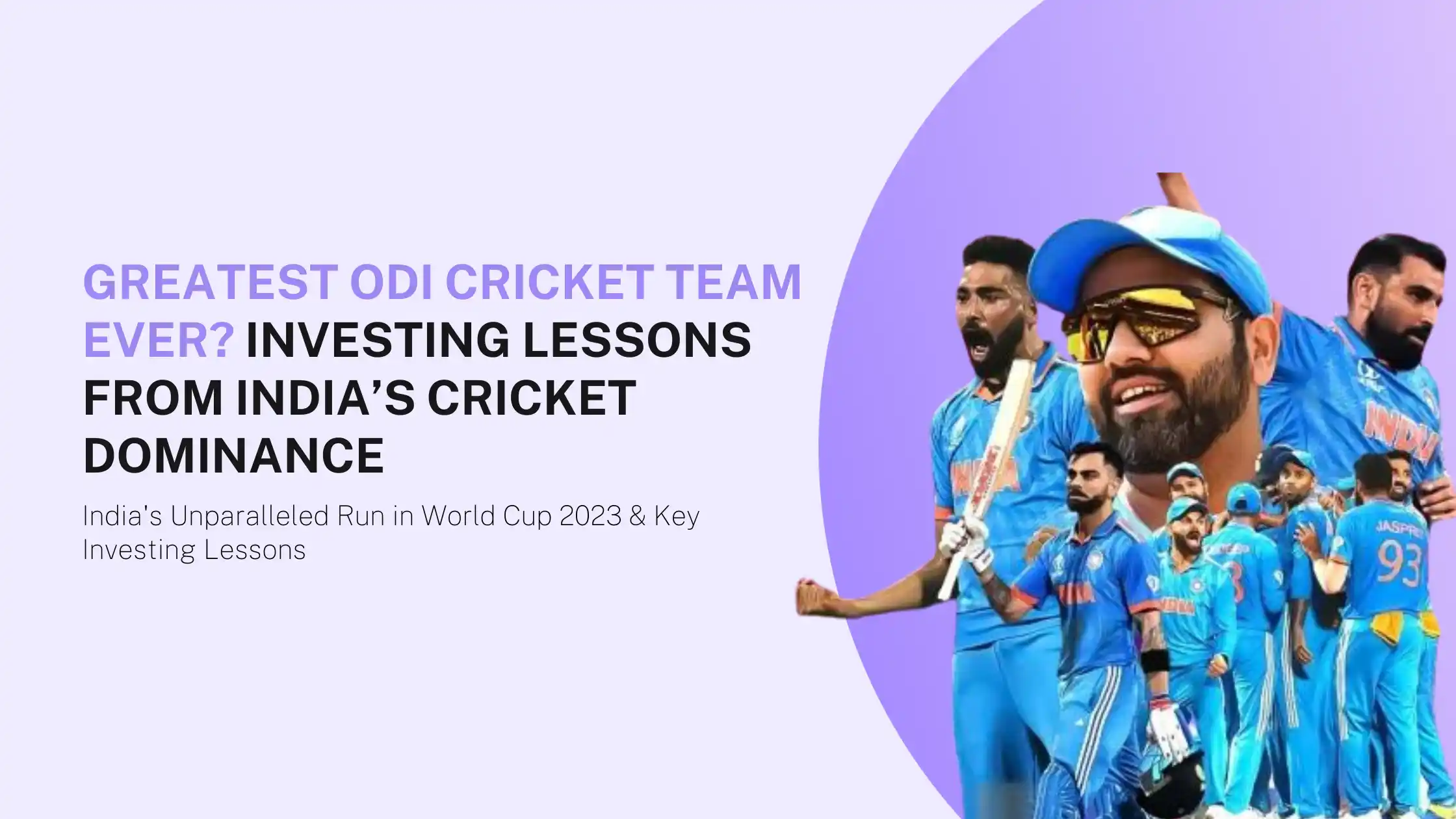 Greatest ODI Cricket Team Ever? Investing Lessons From India’s Cricket Dominance