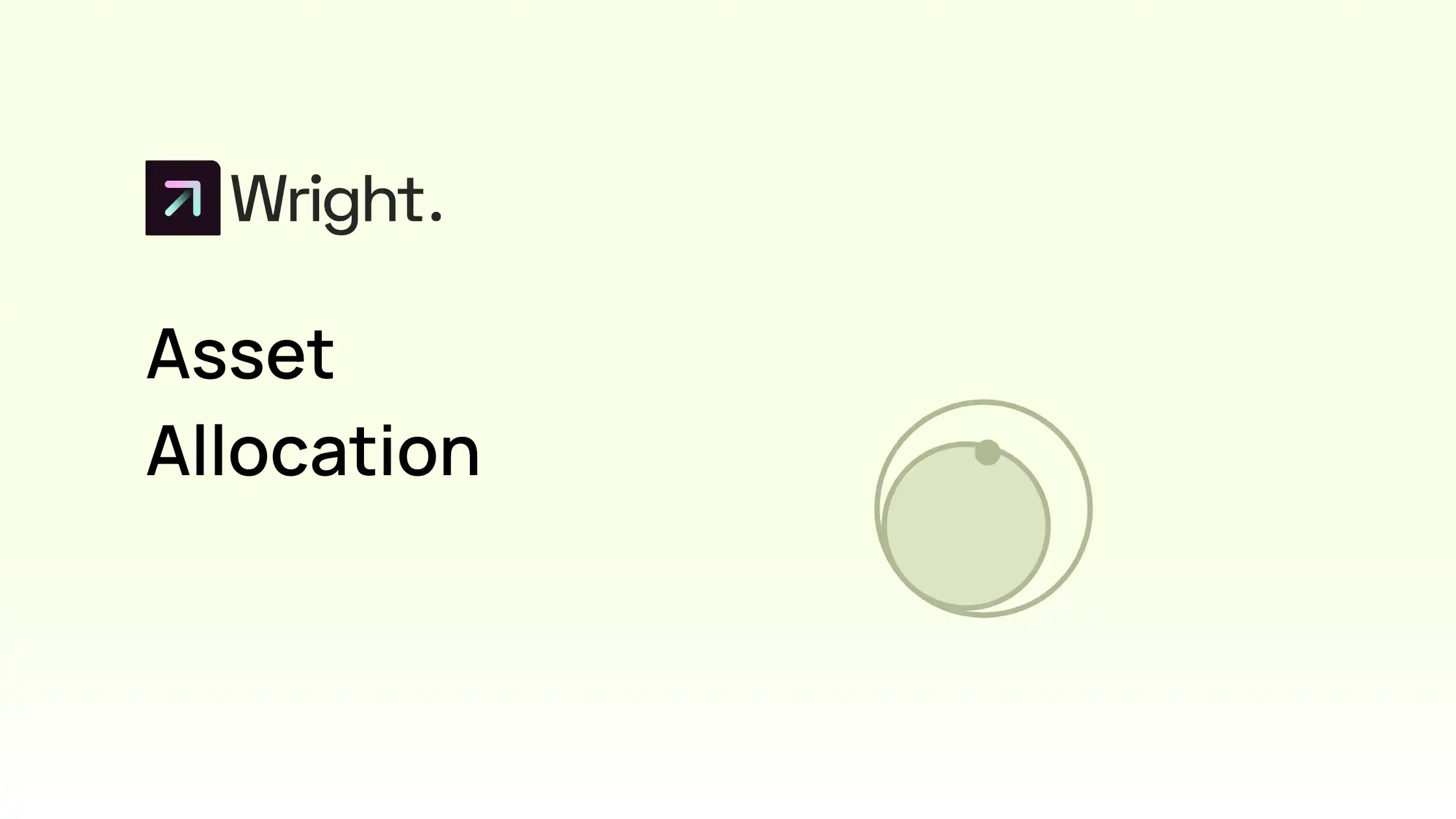 Dynamic Asset Allocation with Wright Research